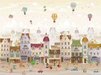 Фреска детская Ortograf Little Friends 34346 Фактура бархат FX Флизелин (4*3) Розовый/Разноцветный, Мультимедия арт-Little Friends 34346 (бархат FX) — фото 2, Фрески