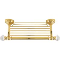 Полка для полотенец Migliore Cristalia Золото с кристаллами Swarovski арт-16840 — фото 1, Полки для полотенец