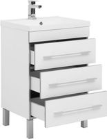 Тумба под раковину Aquanet Верона 58 3 ящика Белая арт-178253 — фото 2, Тумбы под раковину