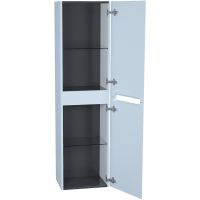 Шкаф пенал Iddis Edifice 40 подвесной Голубой арт-EDI40B0i97 — фото 2, Пеналы для ванной комнаты