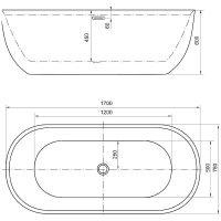 Акриловая ванна Aquanet Delight 170x78 без гидромассажа арт-208600 — фото 7, Акриловые ванны