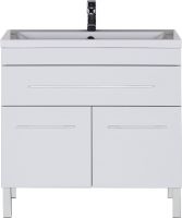 Тумба с раковиной Aquanet Верона 90 Белая арт-213032 — фото 2, Тумбы с раковиной