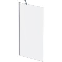 Шторка на ванну AM.PM Gem 80 профиль Хром стекло матовое арт-W90BS-080-140CM — фото 5, Неподвижные шторки для ванной