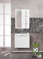 Тумба под раковину BelBagno Etna 60 подвесная Bianco Lucido арт-ETNA-600-1C-SO-BL-P — фото 15, Тумбы под раковину