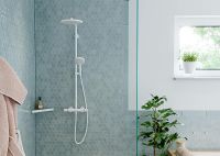 Полка корзина Hansgrohe AddStoris угловая Белая матовая арт-41741700 — фото 3, Полки для ванной и душа