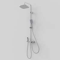 Душевая система Berges Pulsar с термостатом Хром арт-075011 — фото 4, Душевые стойки