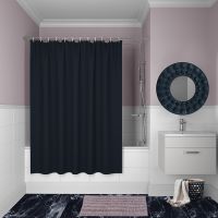 Штора для ванны Iddis Basic 180х200 Синяя арт-B69P218i11 — фото 2, Шторы для ванной