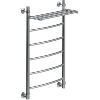 Водяной полотенцесушитель Ника Arc с полкой Хром арт-ЛД ВП 80/40 — фото 1, Водяные полотенцесушители