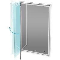 Зеркало Kerama Marazzi Tecno 65 M с подсветкой с бесконтактным выключателем с подогревом и часами арт-TE.M.mi.65 — фото 3, Зеркала в ванную комнату