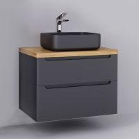 Товар: Тумба под раковину Jorno Wood 80 подвесная Серая арт-Wood.01.80/P/GR - фото 4 Тумба под раковину Jorno Wood 80 подвесная Серая арт-Wood.01.80/P/GR — фото 4, Тумбы под раковину