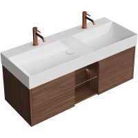 Тумба под раковину Kerama Marazzi Grande 120 GR.120.2\SNUT подвесная Структурированный орех арт-GR.120.2\SNUT — фото 2, Тумбы под раковину