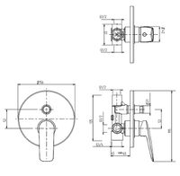 Смеситель для душа Migliore Laguna Хром арт-26086 — фото 2, Смеситель для душа