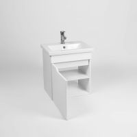 Тумба под раковину VIANT Куба 50 подвесная Белая арт-VKUB50CO-T1STP — фото 4, Тумбы под раковину