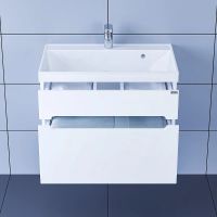 Тумба под раковину СанТа Лондон 70 подвесная Белая арт-224003л — фото 4, Тумбы под раковину