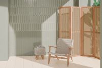 Керамическая плитка WOW Aquarelle Mint Grey настенная 7,5x30 см арт-129081 — фото 2, Керамическая плитка