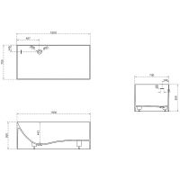 Ванна из искусственного камня Abber Stein 150x70 без гидромассажа арт-AS9640-1.5 — фото 7, Ванны из искусственного камня