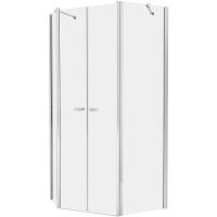 Душевой уголок New Trendy New Soleo Chrome 100х80 профиль Хром стекло прозрачное арт-K-0611 — фото 1, Душевые уголки трапеция