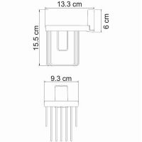 Держатель освежителя воздуха WasserKRAFT Exter Светлая бронза арт-K-5245 — фото 4, Держатели освежителя воздуха