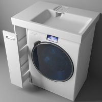 Тумба с раковиной Эстет Riga Luxe L 80 Белая арт-ФР-00009660 — фото 1, Тумбы с раковиной