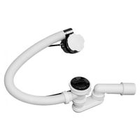 Слив-перелив Rav Slezak Хром/Белый арт-NP0002/1000 — фото 1, Сливы-переливы