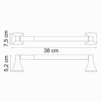 Держатель бумажных полотенец WasserKRAFT Wern Хром арт-K-2591 — фото 4, Полотенцедержатели