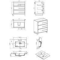 Товар: Тумба с раковиной Parly Spa Bella 75 10149 Белая глянцевая арт-Bella-T75 - фото 4 Тумба с раковиной Parly Spa Bella 75 10149 Белая глянцевая арт-Bella-T75 — фото 4, Тумбы с раковиной