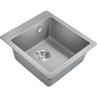 Кухонная мойка Milacio Murcia 46 Cuarzo Серый металлик арт-MC.77033 — фото 1, Кухонные мойки