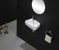 Раковина CeramaLux 45 Белая арт-9275R — фото 2, Раковины подвесные