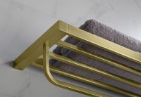 Полка для полотенец Timo Selene Золото матовое арт-17058/17 — фото 4, Полки для полотенец
