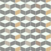 Обои Lutece Les Essentiels Винил на флизелине (0,53*10,05) Бежевый/Белый/Коричневый, Геометрия арт-11210907 — фото 1, Обои для стен