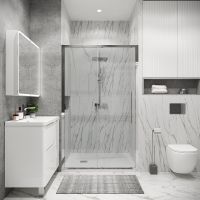 Товар: Душевая дверь Grossman Cosmo 100 профиль Хром стекло прозрачное арт-100.K33.02.100.10.00 - фото 1 Душевая дверь Grossman Cosmo 100 профиль Хром стекло прозрачное арт-100.K33.02.100.10.00 — фото 1, Раздвижные душевые двери