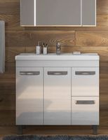 Тумба под раковину Vigo Plaza 80 Белая арт-tn.PLA.MIR.80.2D.2Y — фото 4, Тумбы под раковину