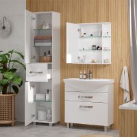 Товар: Шкаф пенал Volna Onda 40 Белый арт-pnONDA40-01 - фото 8 Шкаф пенал Volna Onda 40 Белый арт-pnONDA40-01 — фото 8, Пеналы для ванной комнаты