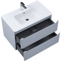 Тумба с раковиной Iddis Edifice 80 подвесная Светло-серая арт-EDI80L0i95K — фото 3, Тумбы с раковиной