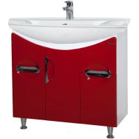 Тумба под раковину Bellezza Лагуна 85 Красная арт-4632114000032 — фото 1, Тумбы под раковину