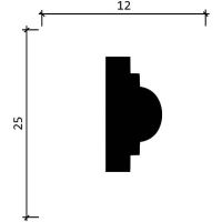 Молдинг Decor-Dizayn 2000x25x12 мм арт-DD35 — фото 4, Молдинги