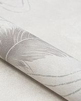 Обои Solo Soft Air Винил на флизелине (1,06*10) Бежевый/Розовый, Перья арт-SL8872-12 — фото 2, Обои для стен