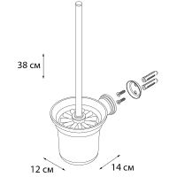 Ершик для унитаза Grampus Laguna Хром арт-GR-7813 — фото 2, Ершики для унитаза