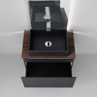 Тумба под раковину Jorno Strong 80 подвесная Антрацит арт-Str.01.80/P/A — фото 4, Тумбы под раковину