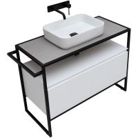 Тумба под раковину Allen Brau Priority 100 Белая матовая арт-1.31003.WM — фото 4, Тумбы под раковину