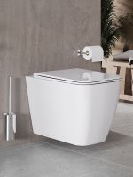 Комплект унитаза с инсталляцией Agger с сиденьем Микролифт и клавишей смыва Хром глянцевый арт-ATI04100+APB100 — фото 9, Комплекты унитаз + инсталляция