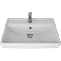 Тумба с раковиной Brevita Vega 60 подвесная Белая матовая Золото арт-УТ000022668 — фото 6, Тумбы с раковиной