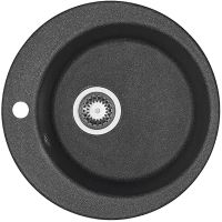 Кухонная мойка Aquaton Иверия 48 Графит арт-1A711032IV210 — фото 1, Кухонные мойки