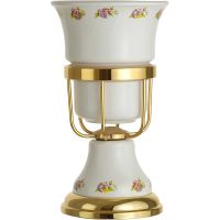 Стакан для зубных щеток Migliore Provance Золото Белый арт-17714 — фото 2, Стаканы для зубных щеток