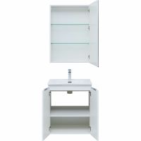 Комплект мебели для ванной Aquanet Алвита New 60 подвесной Белый матовый арт-274220 — фото 5, Комплекты мебели для ванной