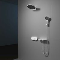 Душевая система Vincea Futura с термостатом Белая матовая арт-VSFW-2F12TMW — фото 2, Встраиваемые душевые комплекты