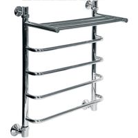 Водяной полотенцесушитель Ника Quadro Л90/ВП 60x60 с полкой Хром арт-Л 90 ВП 60/60 — фото 2, Водяные полотенцесушители