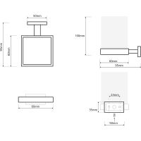 Стакан для зубных щеток Bemeta Plaza Хром арт-118210019 — фото 2, Стаканы для зубных щеток