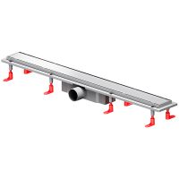 Душевой лоток AM.PM PrimeFlow 80 с решеткой Хром матовый / под плитку Tile арт-W02SC-U11-080-04SB — фото 3, Душевые лотки