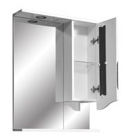 Товар: Зеркало со шкафом Stella Polar Сильва 60/С с подсветкой Белое арт-SP-00000208 - фото 4 Зеркало со шкафом Stella Polar Сильва 60/С с подсветкой Белое арт-SP-00000208 — фото 4, Зеркальные шкафы в ванную